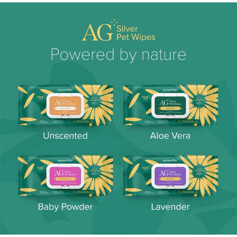 [Bundle Promo] Nurture Pro AG Silver Pet Wipes 100pcs
