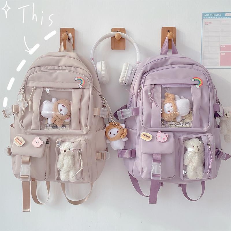Large-capacity High School Student Backpack Ins Japanese Schoolbag Female Korean Girl Backpack
