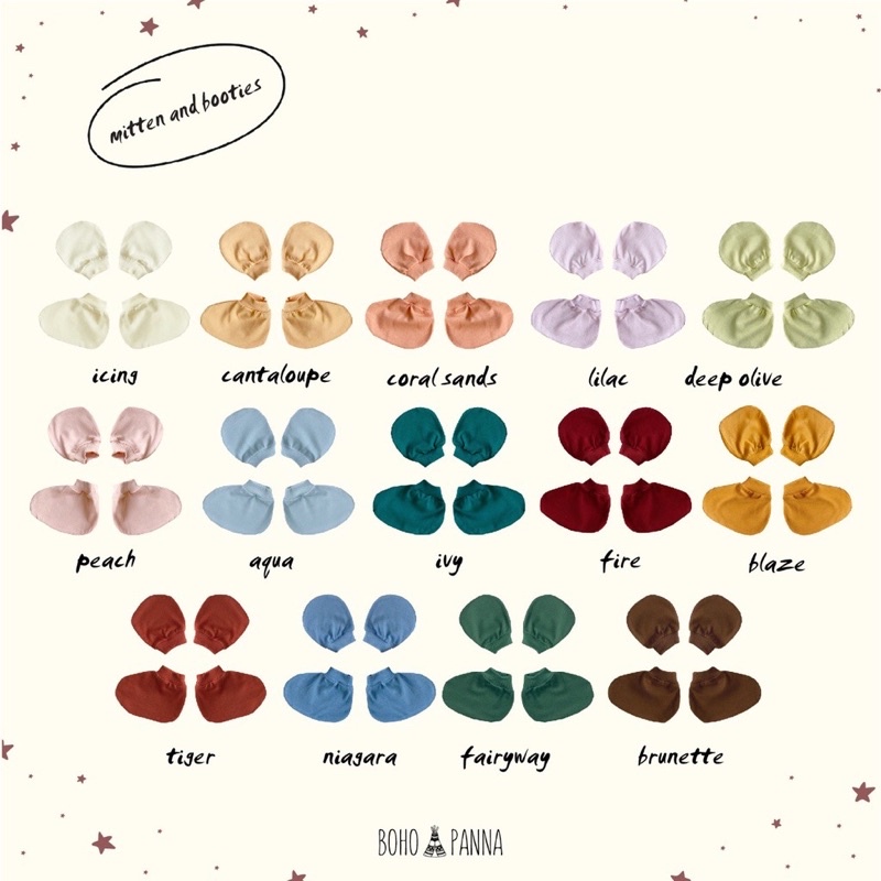 SG Seller | Bohopanna Mitten & Booties Set - Baby Mitten & Footwear