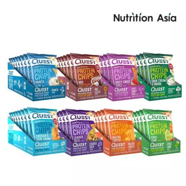 Quest Nutrition Protein Chips High Protein Box of 3-8 x 32g