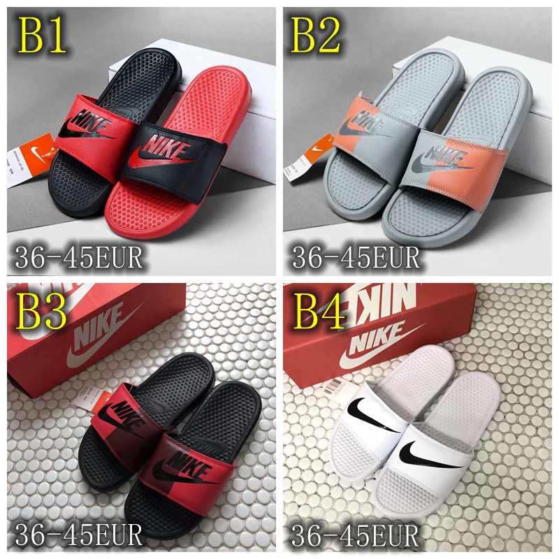 Nike Benassi Men and Women Sports Slippers Women Men Unisex Couple Lovers