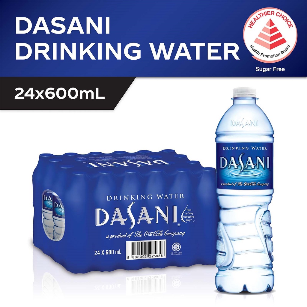 Dasani Drinking Water (24 x 600ml) - Case (Halal)