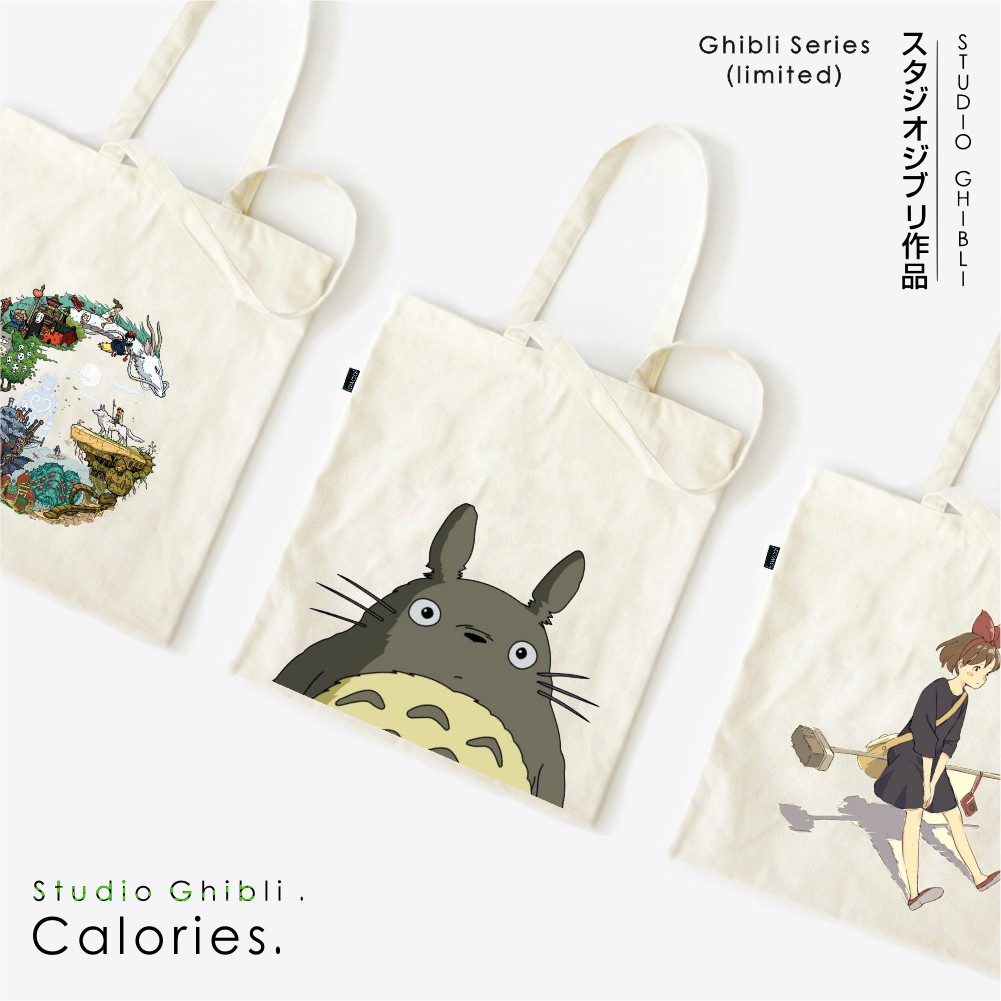 Totebag Anime Studio Ghibli Cute totoro Spirited Away kiki Delivery