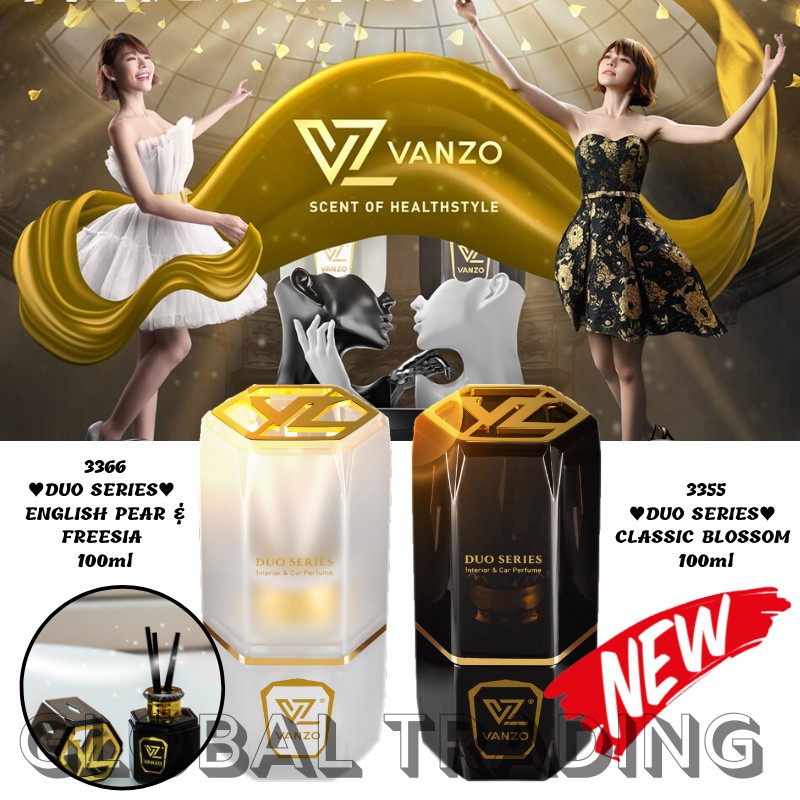 ⚡NEW⚡ VANZO Duo Series Classic Blossom / English Pear & Freesia New Generation Sterilizing Air Freshener