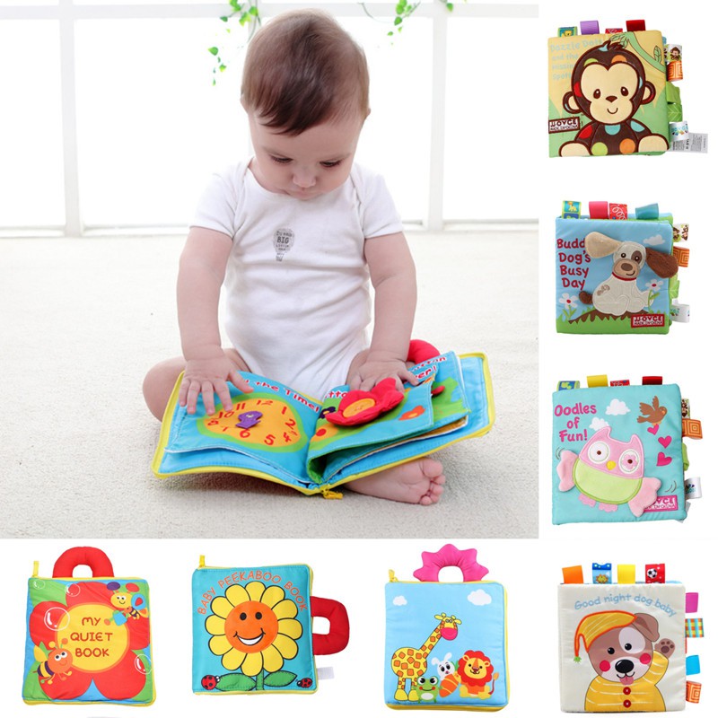 Ready Stock Baby Quiet Book Learning Cloth Soft Plush Early Educational Toys