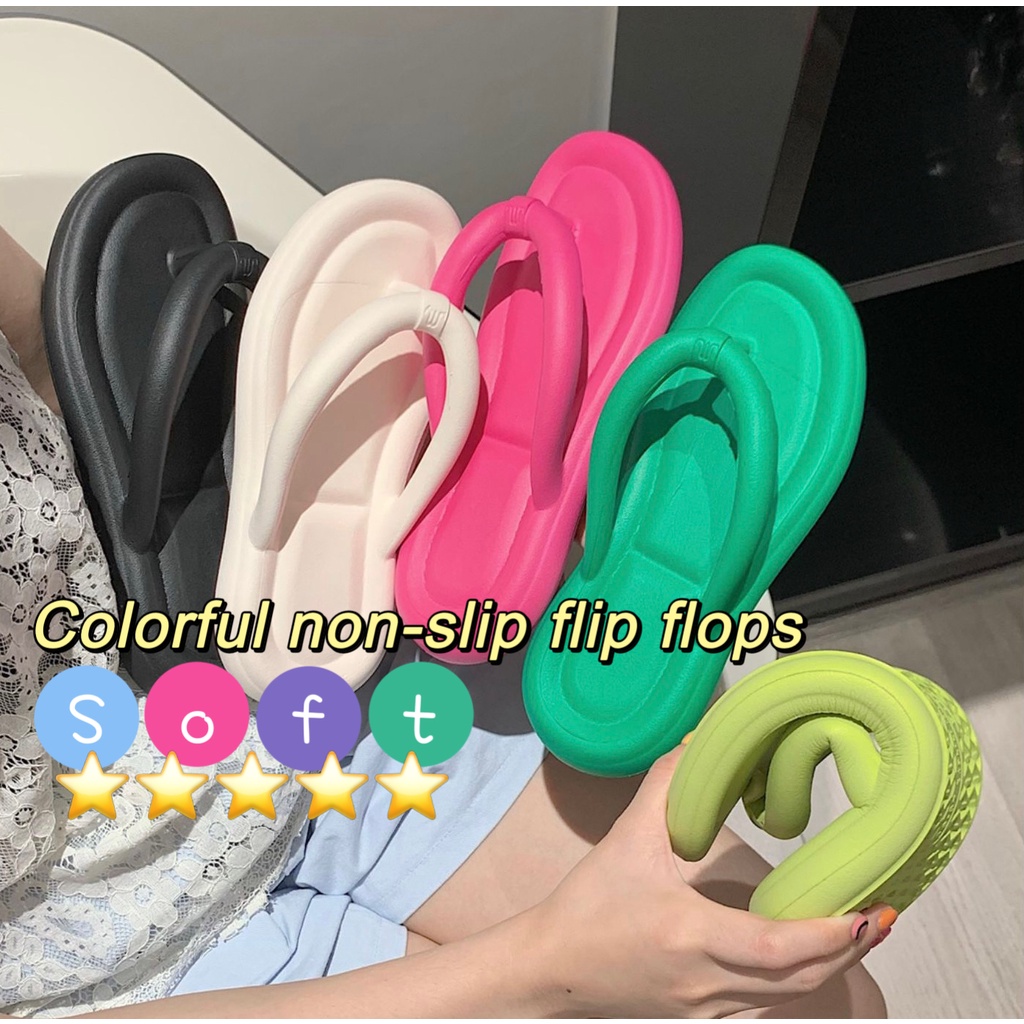 [Anti-Slip Waterproof] Fathoo Flip-Flops Easy To Clean