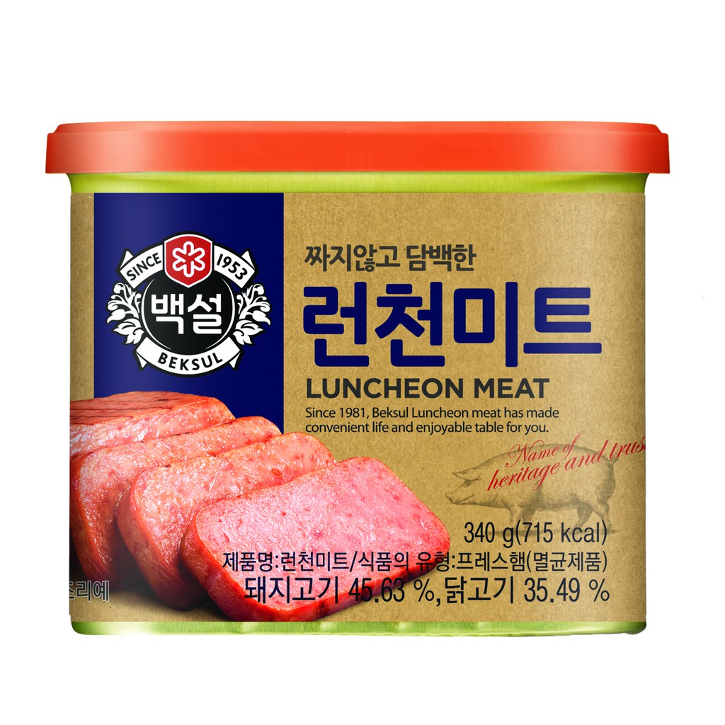 CJ BAEKSUL LUNCHEON MEAT 340G [Korean]