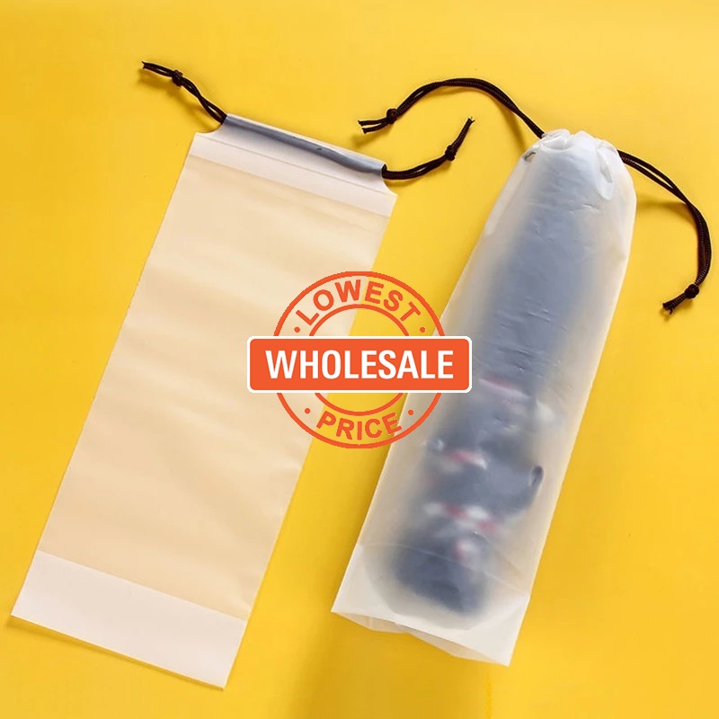 [Wholesale] Umbrella Drawstring Storage Bag / Travel Translucent Waterproof Storage Pouch / Portable Bundle Mouth Umbrella Cover Organizer / Reusable Home Organize Bag