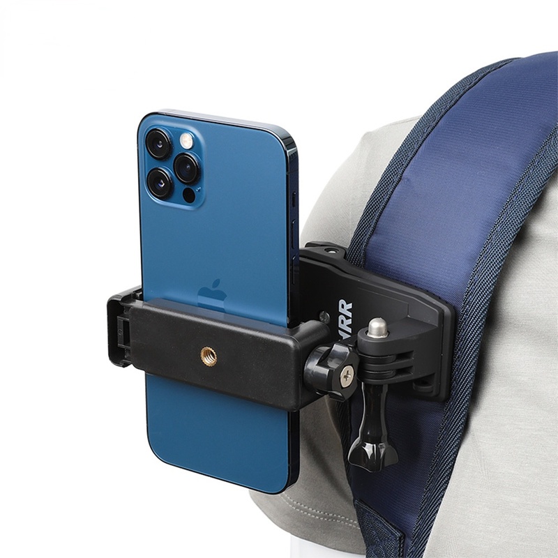 Backpack Strap Clip Mount Phone Holder for Shooting Video for IPhone  Samsung Galaxy and GoPro Camera