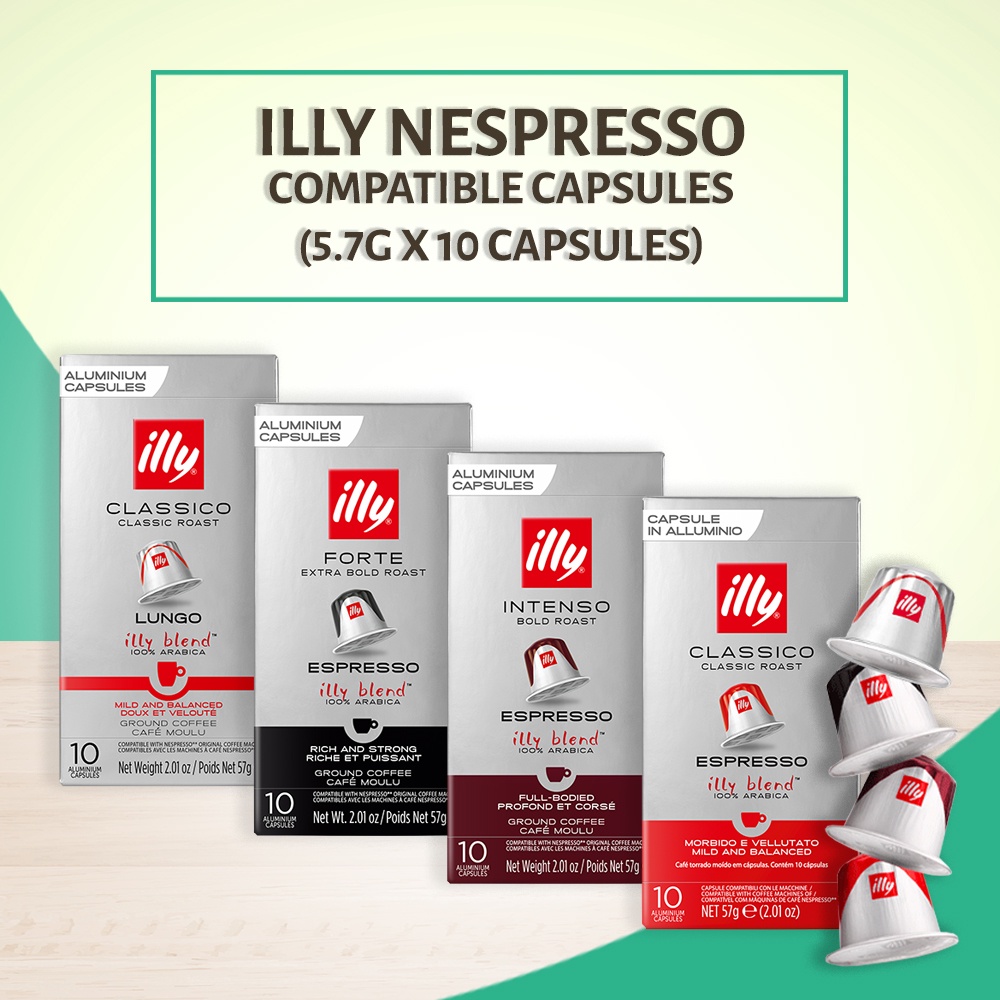 illy Nespresso Compatible Capsules (57g x 10 capsules) [Ship from SG] - Expiry in Description