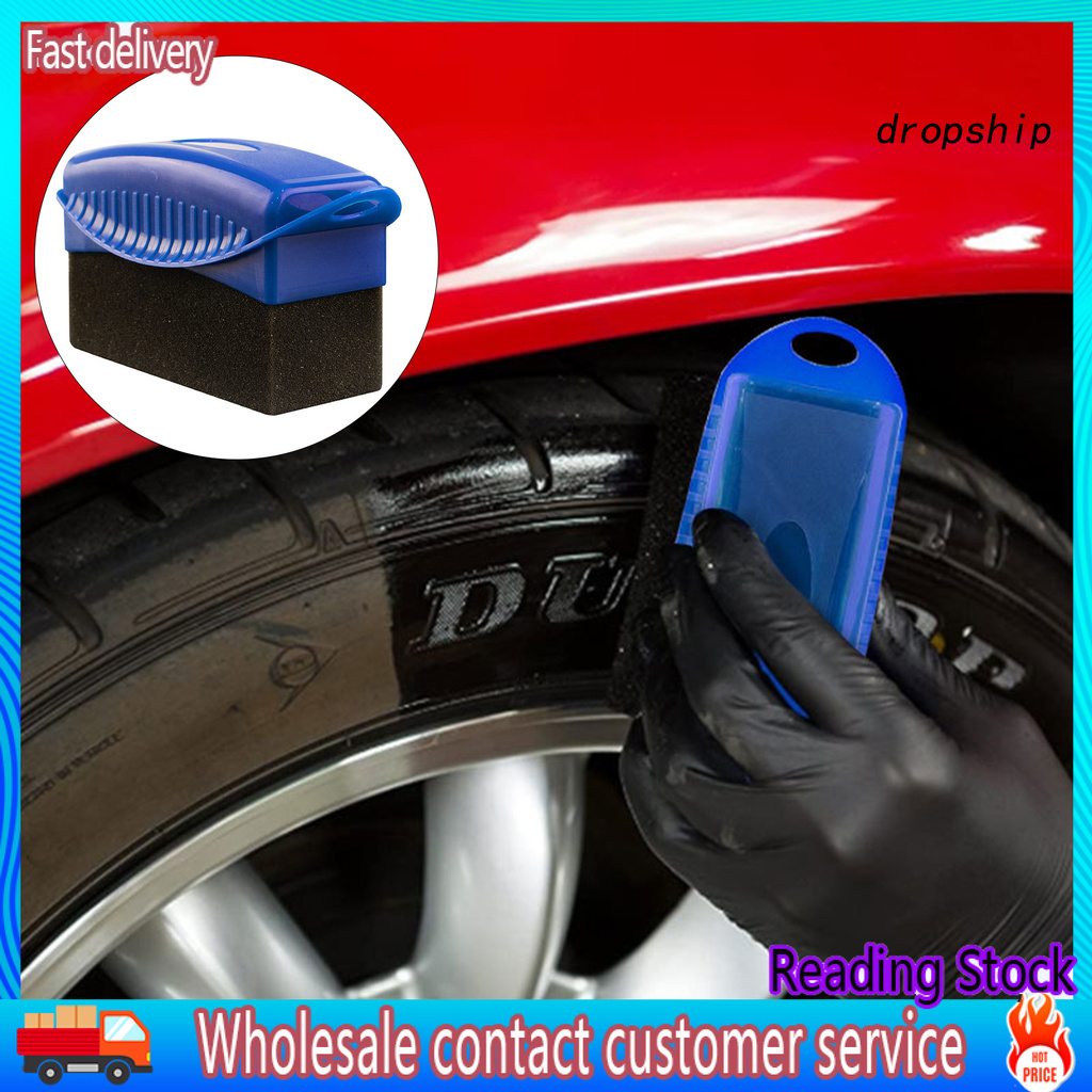 DQX_Sponge Brush Quick Polish Waxing Sponge Polishing Car Tire Brush for Vehicle