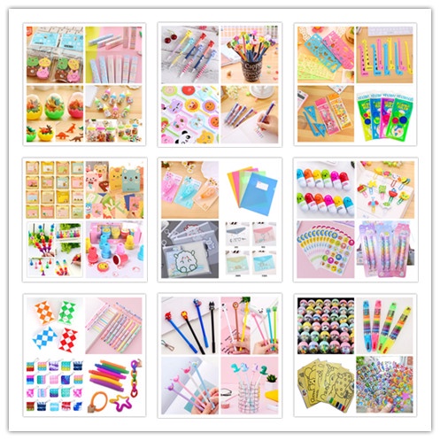 6300?CHEAPEST?Goodies Bag★Stationery★Toy★Eraser★Pencil★Pen★stamp★Crayon★Ruler★Highlighter★Children's day gift