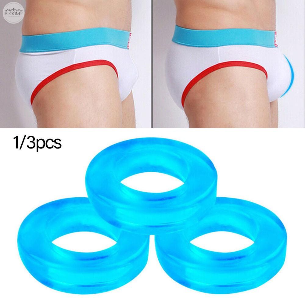 Men's delay ring type delay ring transparent blue C-belt round elastic(Spot speed delivery)