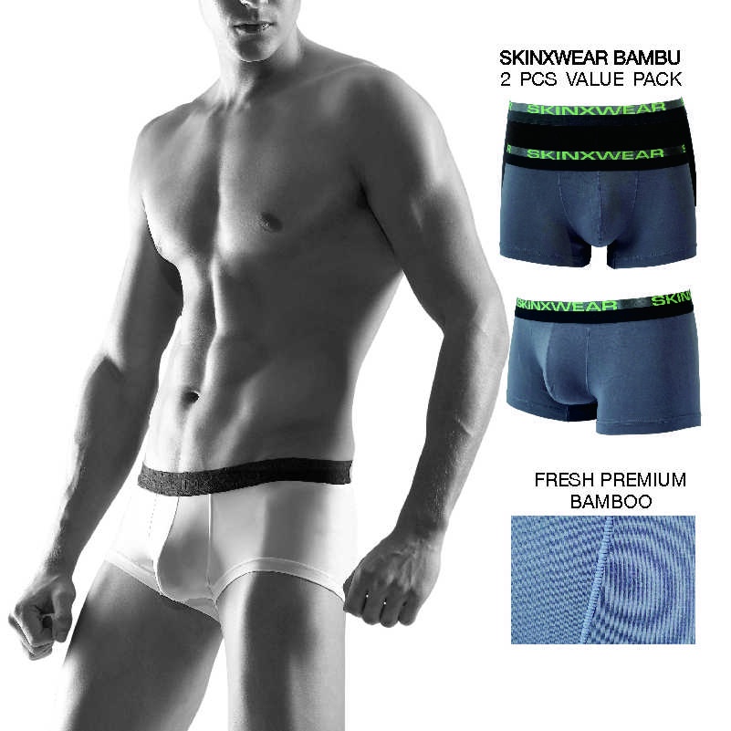 Skinxwear Premium Bamboo Italian Trunks (2 in 1) Assorted Colours