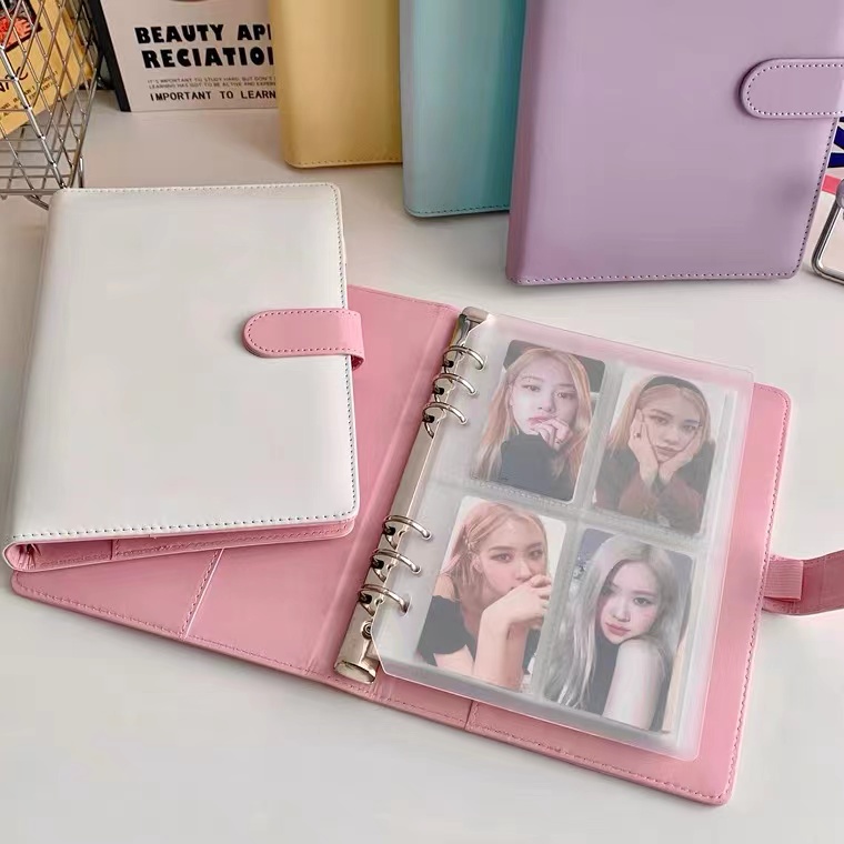 Steve A5 Photocard Binder Lomo Cards Photocard Organizer Notebook Stationery Photo Album Binder Refill Inner Sleeves KPOP