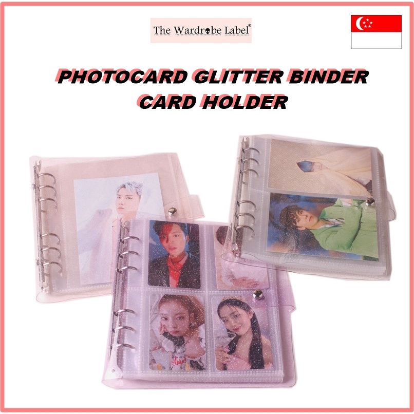 [SG READY STOCK] 1 POCKET / 2 POCKET / 4 POCKET GLITTER SOFT PHOTOCARD CARD BINDER POLAROID PHOTO KPOP BTS SEVENTEEN NCT