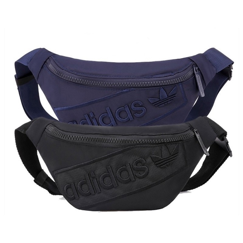 Men's Black Chest Bag Women's Fashion Waist Bag