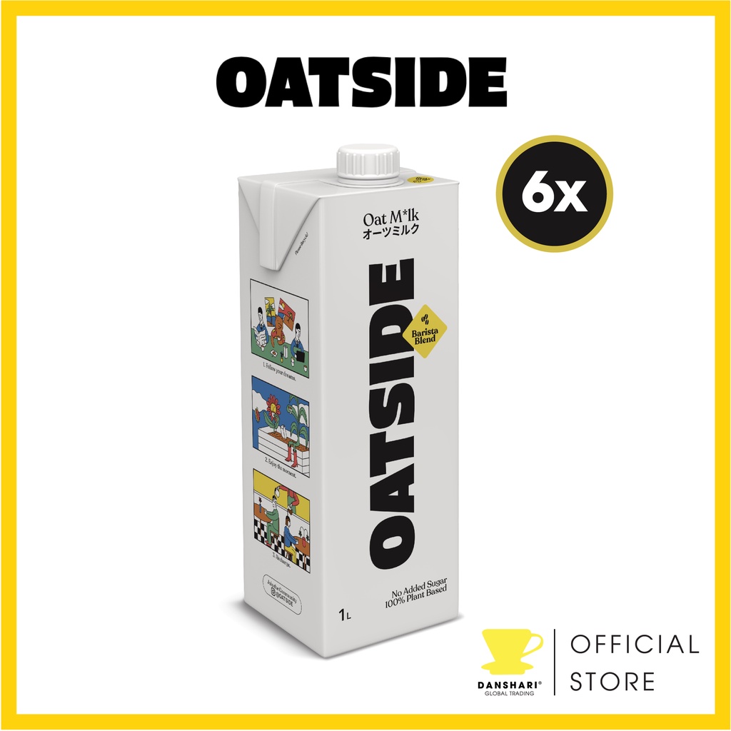 OATSIDE Oat Milk Barista Blend (6 x 1L) - Best before 13 Dec 2023