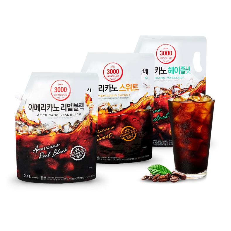 [Lottemart] Only Price - Coffee Americano Bulk Pack 2.1 L [Korean]