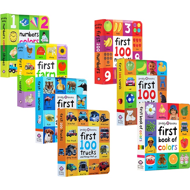 Baby First 100 Words Numbers Colors Shapes Animals Trucks Series by Roger Priddy
