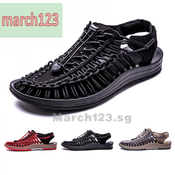 March123 Plus Size 36-47 Couple Hiking Sandals Fashion Design Men Women Outdoor Anti Slip Woven Sport Sandals 1998 mDh3