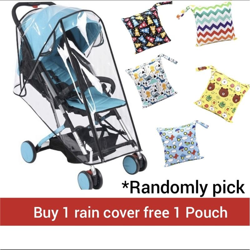 ?? baby stroller baby pram rain cover can use as dust cover