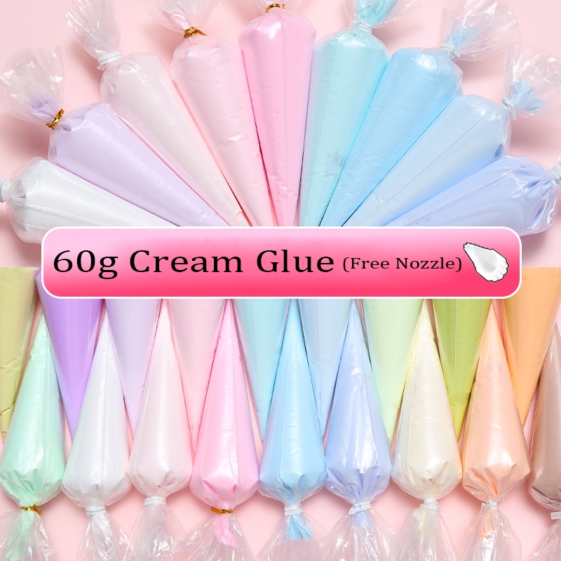 60g Cream Glue Diy Accessories Diy Phone Case Material Diy Handmade Glue Diy Material Antifreeze Simulation Cream Glue
