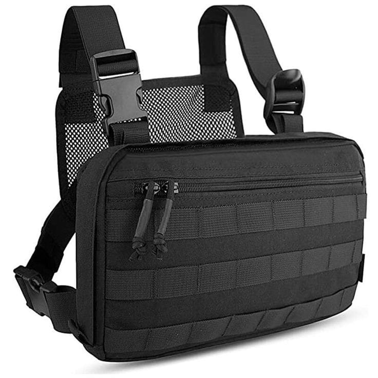 PRIA Waterproof Tactical Waterproof Men's Chest Bag - Latest Men's Chest Bag - Latest Front Chest Sling Women's Bag | Chest bag rib tactical