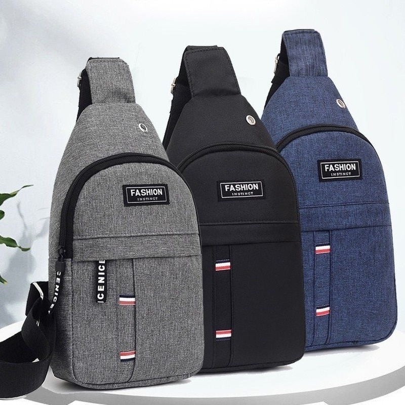 Men Multifunctional Chest Bag Leisure Oxford Cloth Shoulder Sling Bag