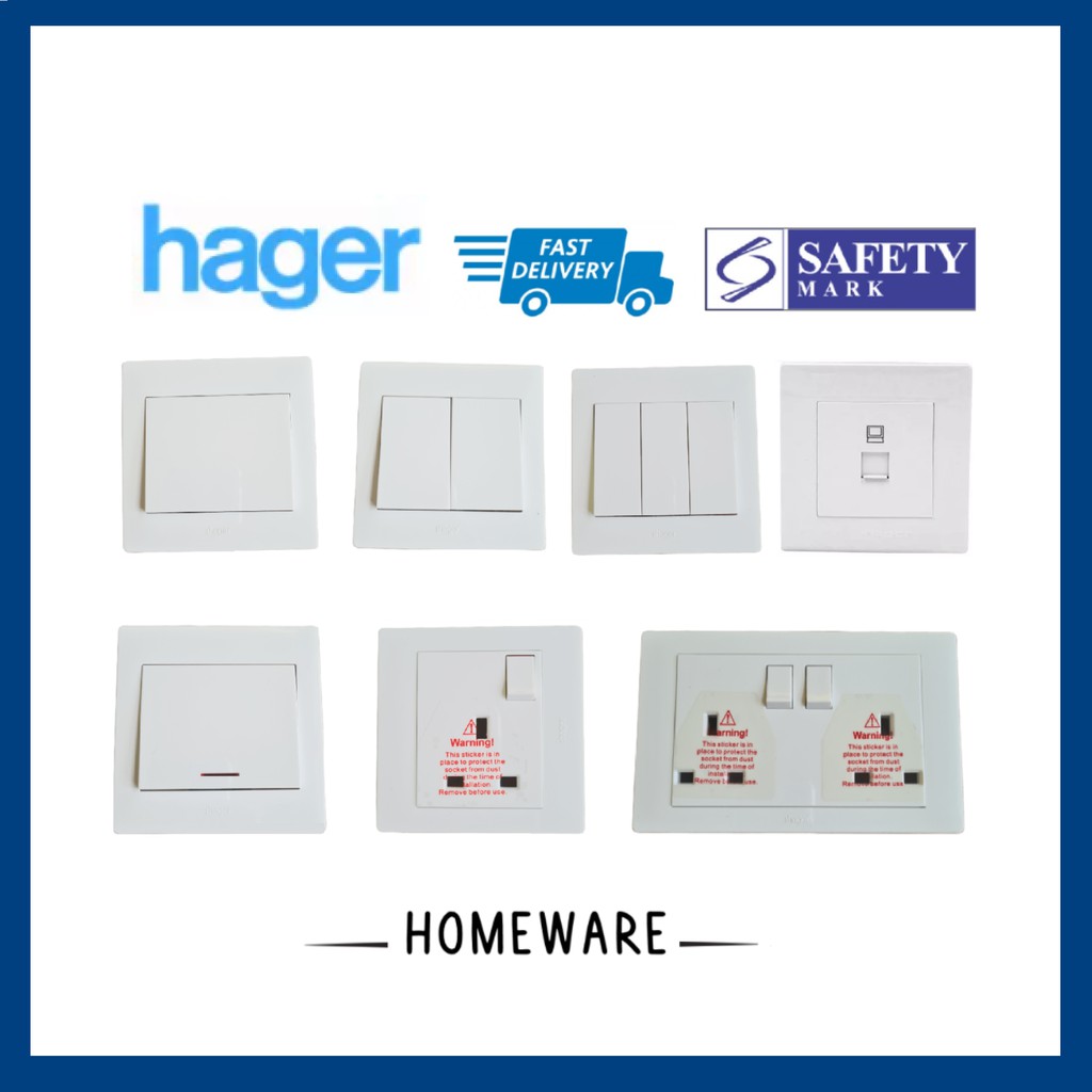 [SG Seller] Hager Muse Switch Socket Ready Stock