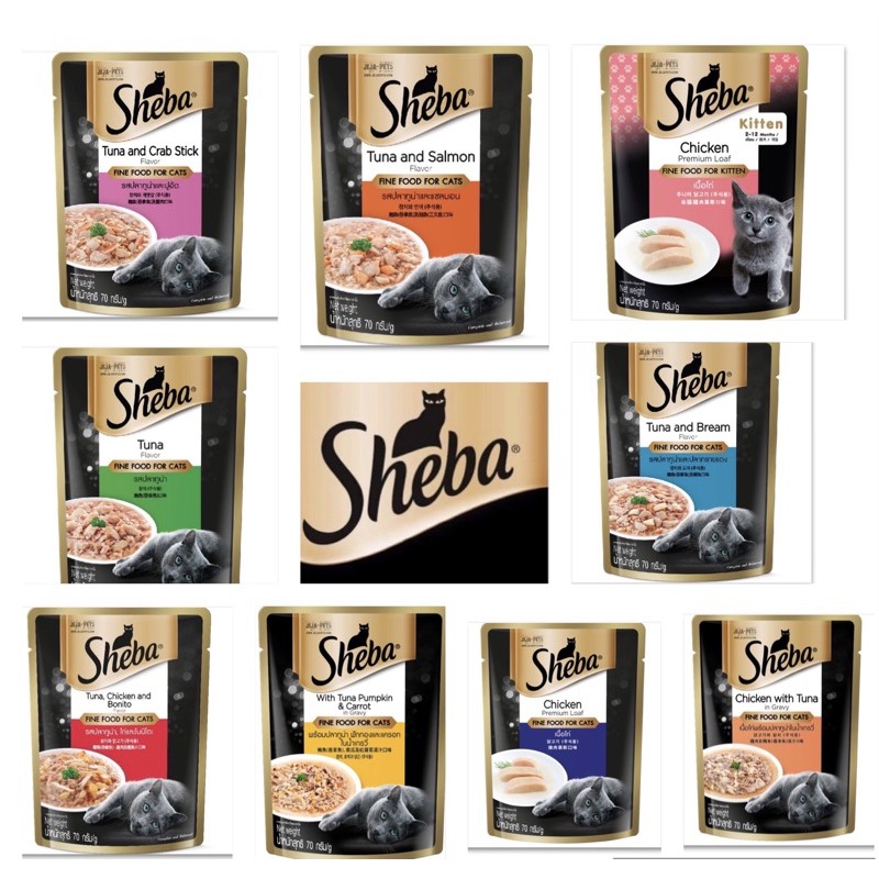 ??Ready Stocks??{Bundle of 24}Sheba Pouch Wet Cat Food 70g