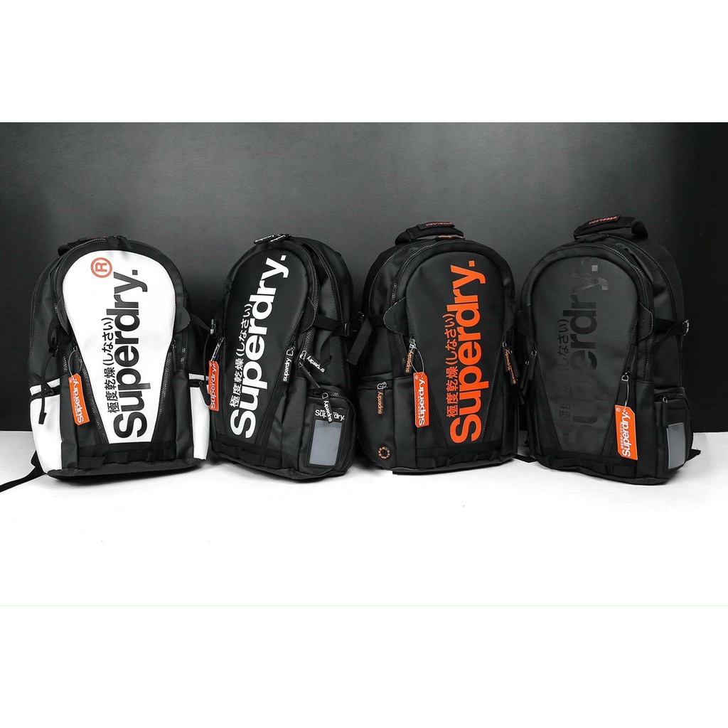 Superdry men's fashion waterproof shockproof laptop backpack with many compartments