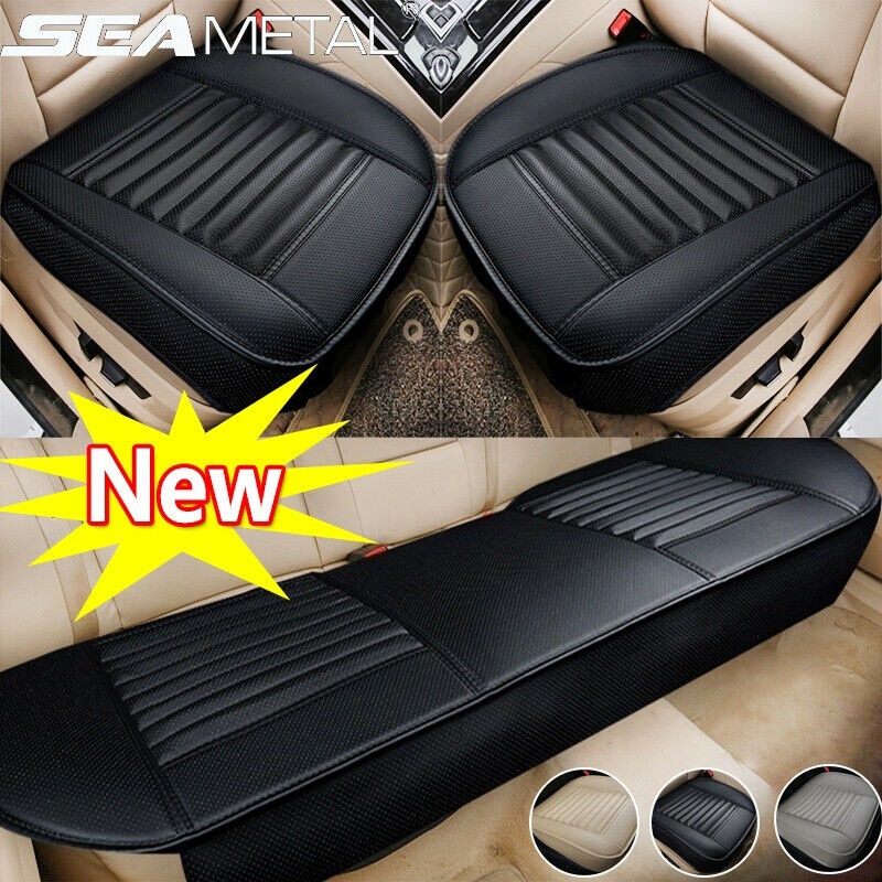 Universal Auto Four Seasons Car Seat Cover Cover Mat Pad Breathable PU Leather Car Front Back Cover for asient Auto Accessories
