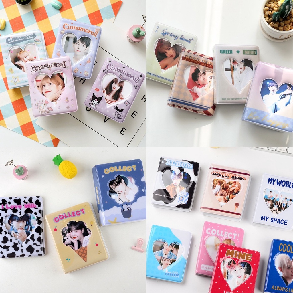 Sanrio Kuromi 36 Slots Mini Photo Album Hollow Cover Collect Book for Kpop 3-inch Photocard Lomo Cards Fuji Instax