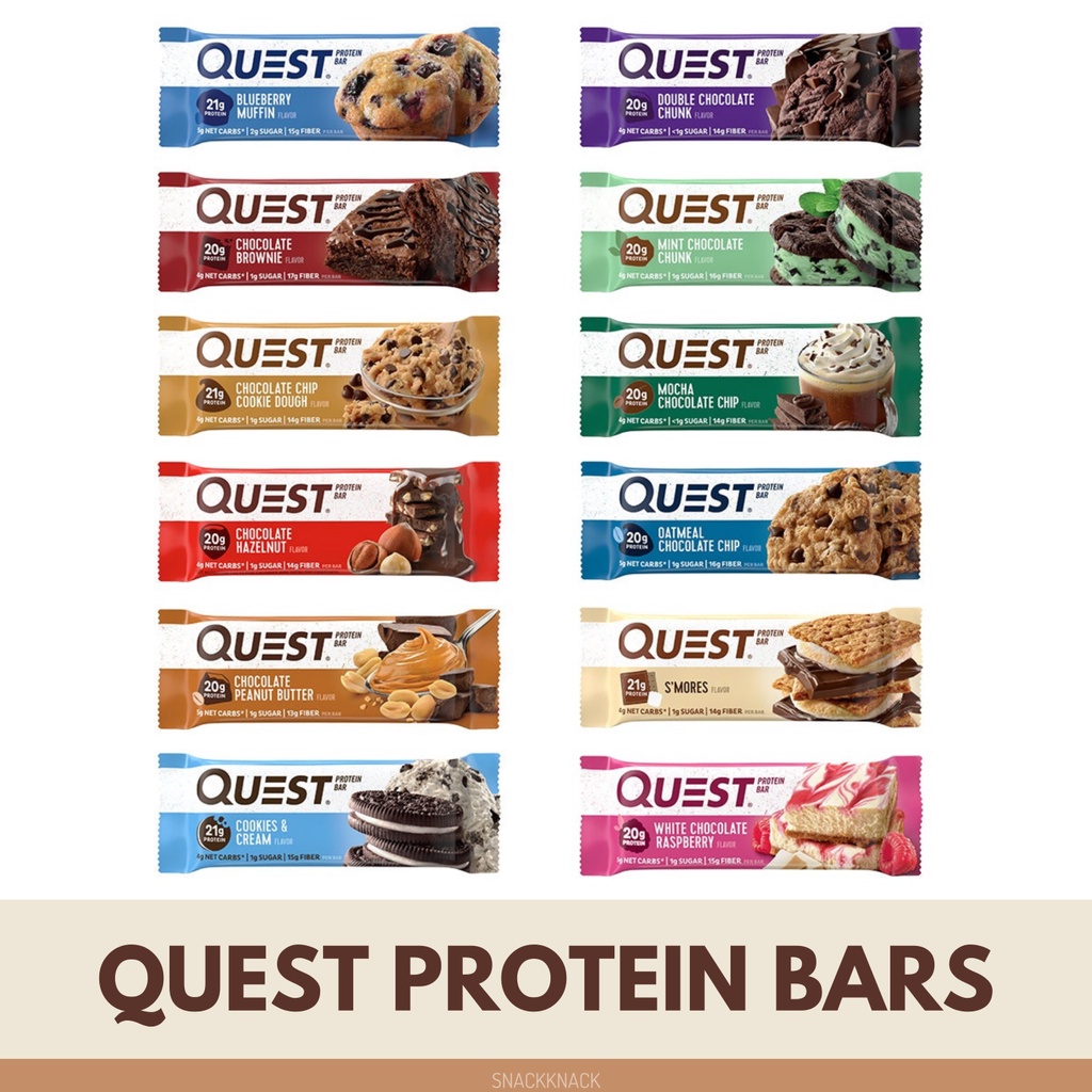 Quest Nutrition, Protein Bar, Keto, Low Carb, Gluten Free, 60g