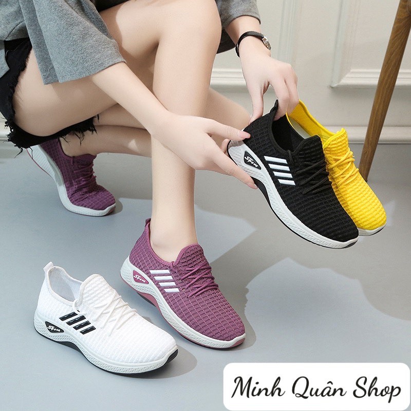 Sport Sneakers In 3 Colors Black White Purple For Women MSP029