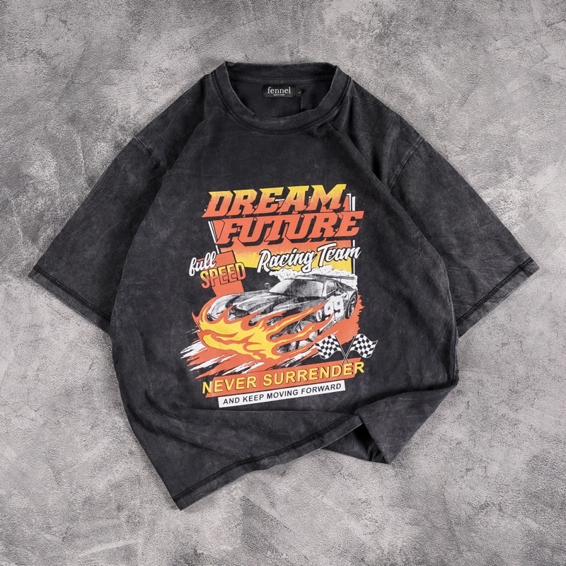 [N00389] Oversized T-Shirt Distro Motif DREAM FUTURE XXX