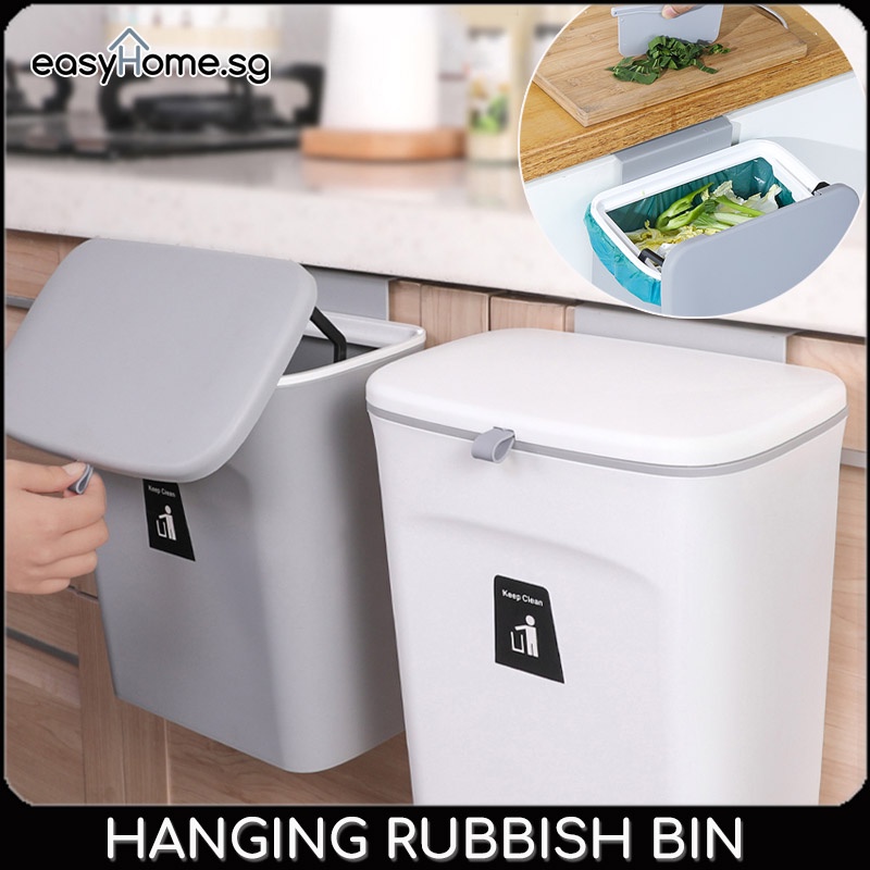 Easyhome.sg Kitchen Hanging Rubbish Bin 4803 / Waste bin dustbin Trash Bins Garbage Recycling Bin
