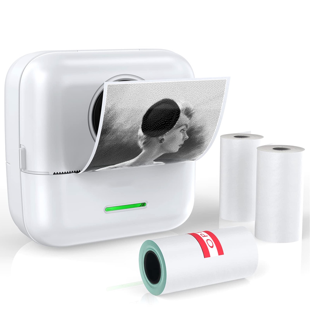 ✨Ready stock✨  Mini Portable Thermal Printer Pocket Printer Wireless Bluetooth Android IOS Phone Picture Printer