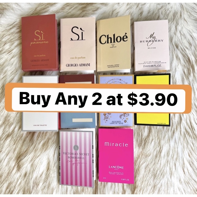 Perfume samples 2ml New!![SG Ready stock]