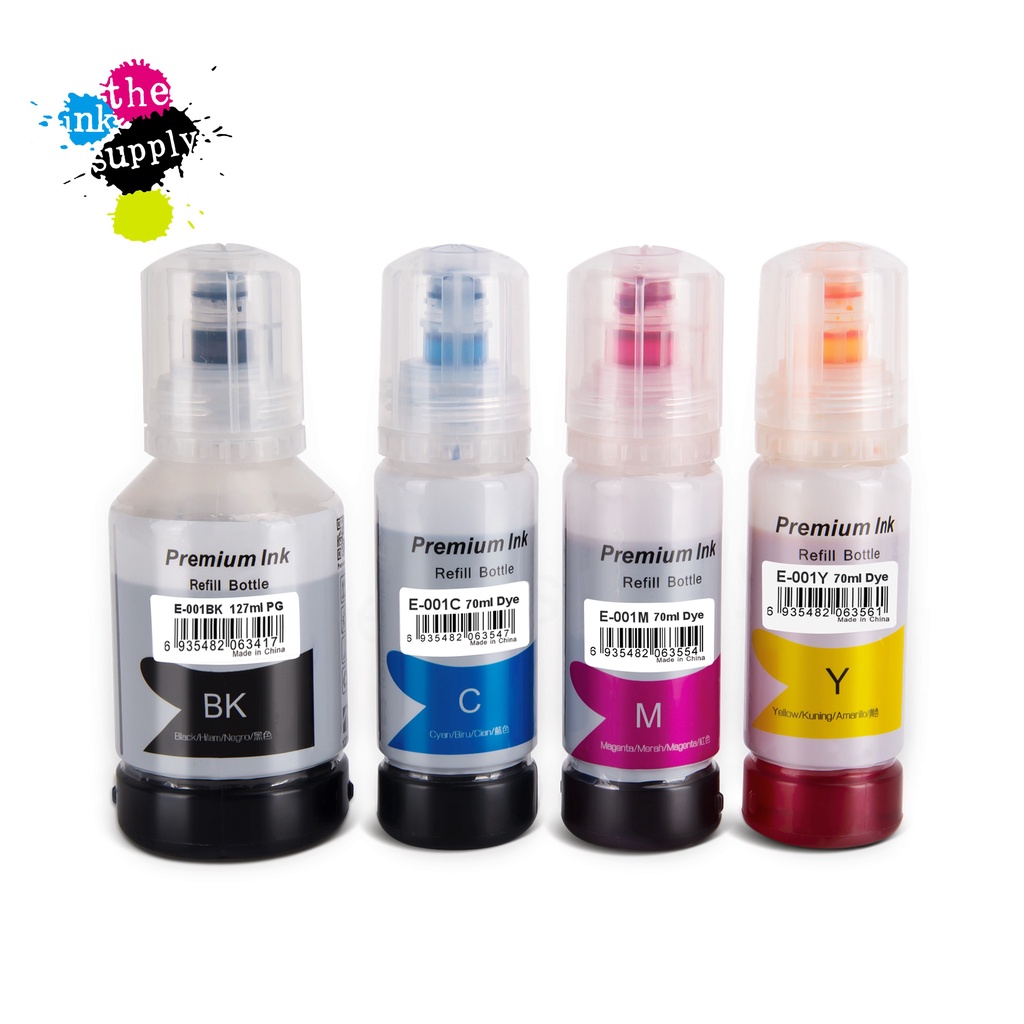 001 Compatible Epson 001 Ink Bottle for Epson InkTank EcoTank Printer [theinksupply]