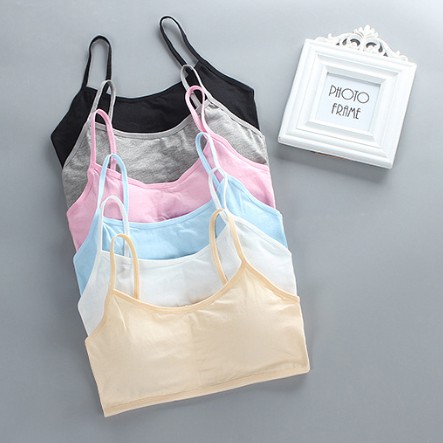 ?READY STOCK? Puberty Teenage Soft Cotton Bra Young Girls Breathable Underwear Children bra