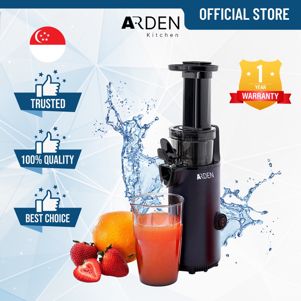 [Fast Delivery] [Local warranty] Arden Cold Press Slow Juicer Easy to Clean, Pulp Measuring Cup, Less Oxidation