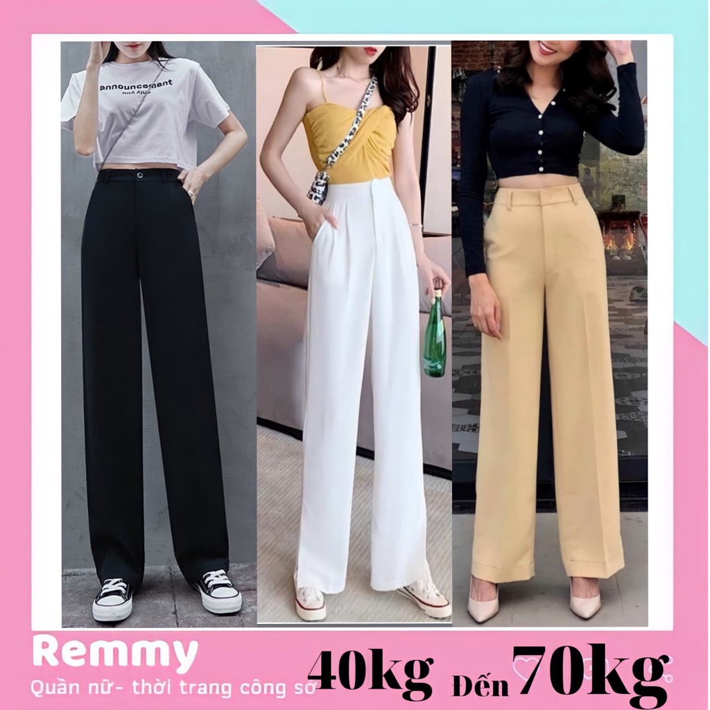 Culottes High waistband wide-legged pants in white beige black