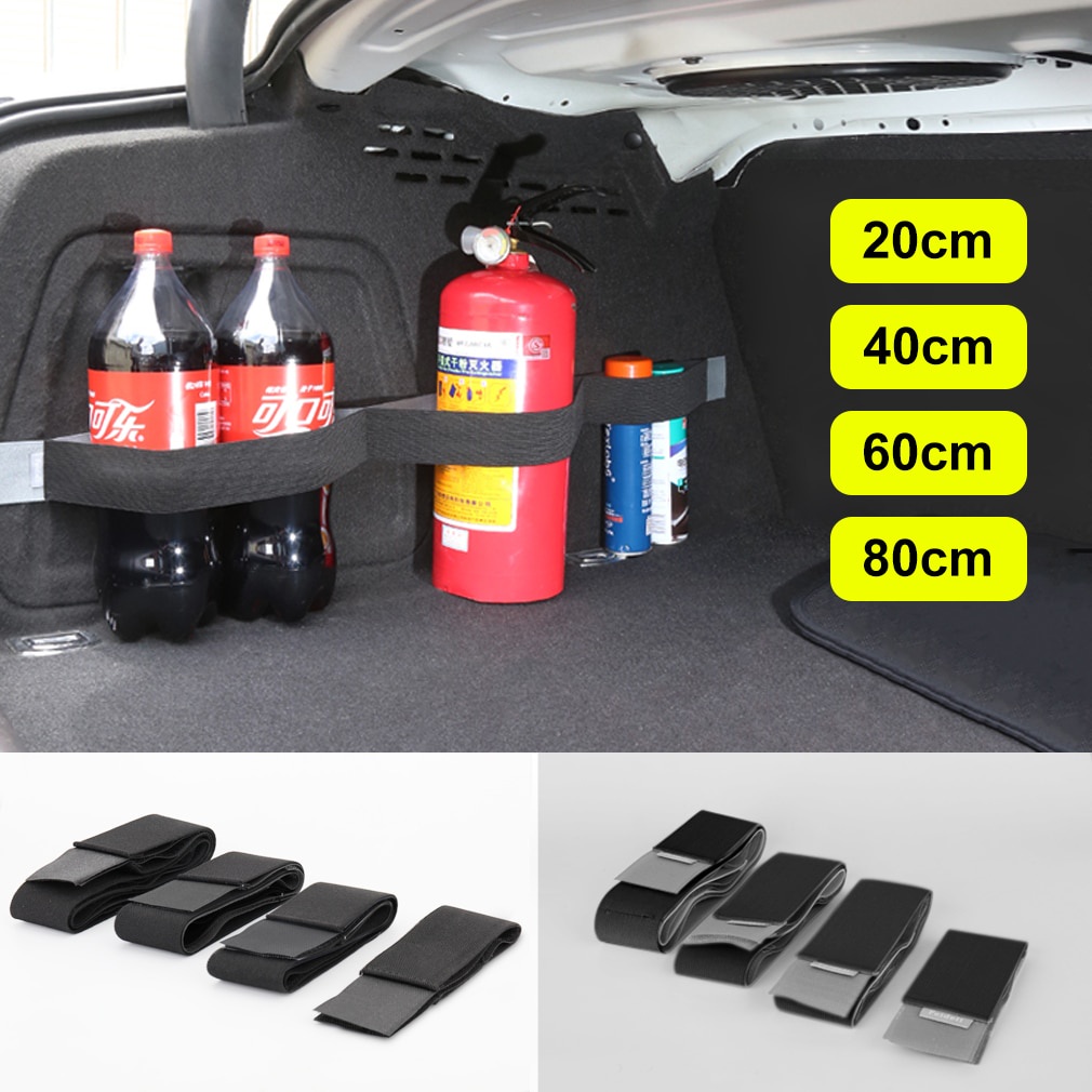 Car Organizer Hook and Loop Fixed Straps Belt Storage Bag Elastic Magic Tapes Auto Car Accessories