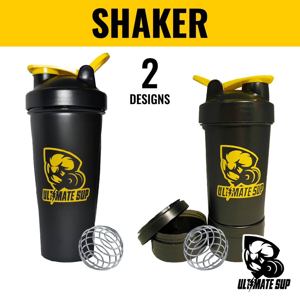 Signature Protein Shaker, Blender Bottle, Water Bottle with Blender Ball - Ultimate Sup