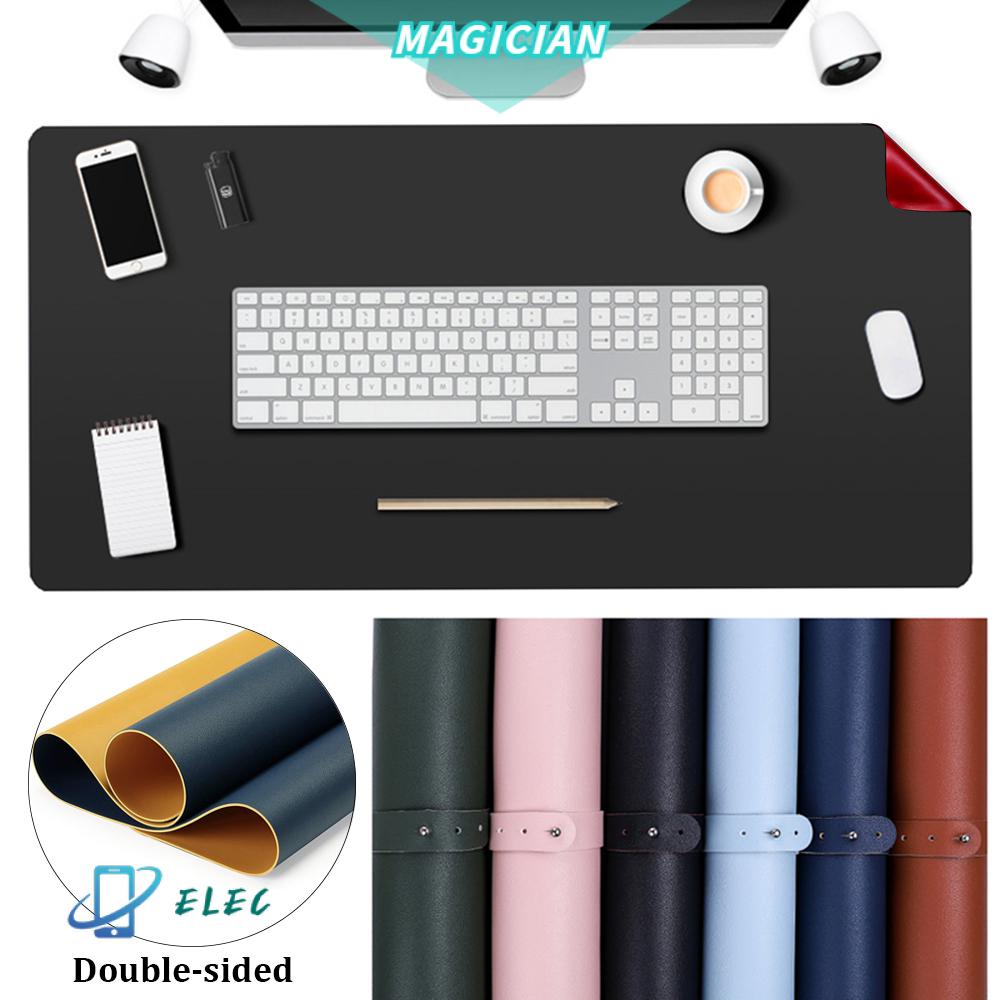 ?MAGIC? Ultra Soft Mouse Pad Large Double-sided Keyboard Mice Mat Writing Mat Home Office Anti-slip Laptop Computer Modern Desk Mat PU Leather/Multicolor
