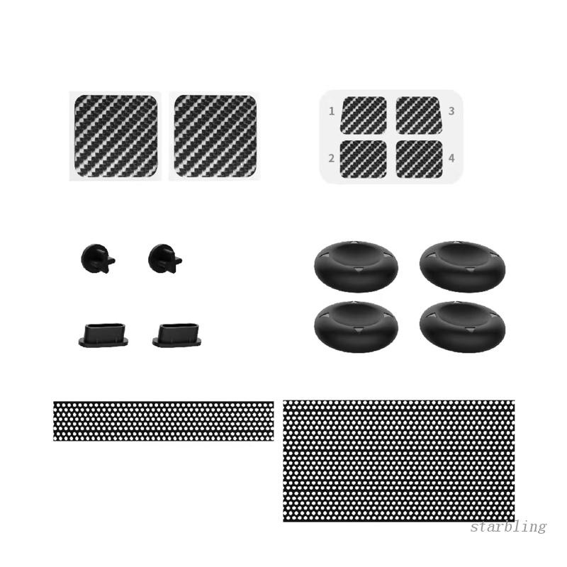 Star Dust Plug For Steam Deck Game Console Silicone Anti-Scratch Dust Cover Thumbstick  with Protective Sticker Rocker