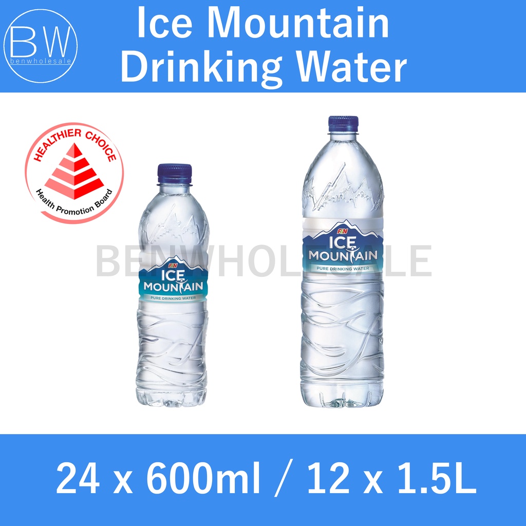 Ice Mountain Drinking Water (SG STOCK) (600ml / 1.5L Carton)