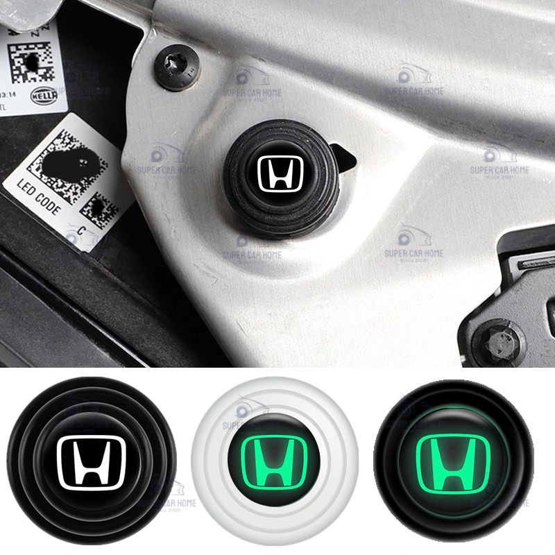 1Pc Honda Car Door Luminous Shock Absorber Mat Mute Pad For City Jade Civic Accord CRV Crosstour CR-Z